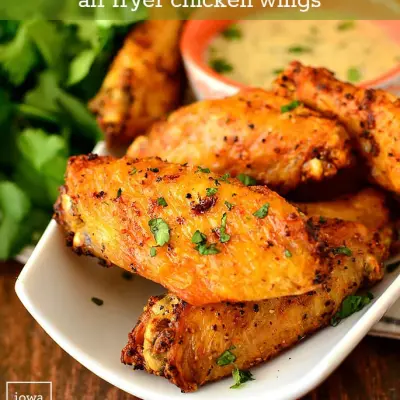 Air Fryer Chicken Wings with Flavor Flair