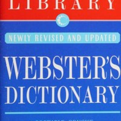 Collins Webster's dictionary.