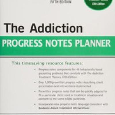 Addiction Progress Notes Planner