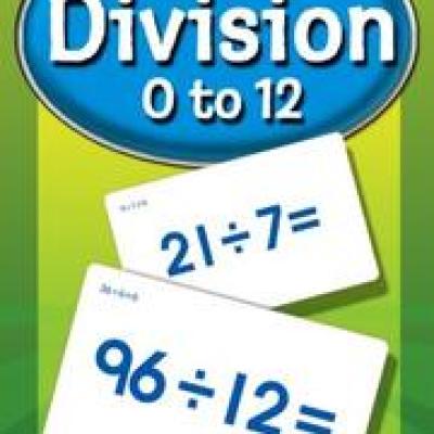 Division 0 to 12 Flash Cards