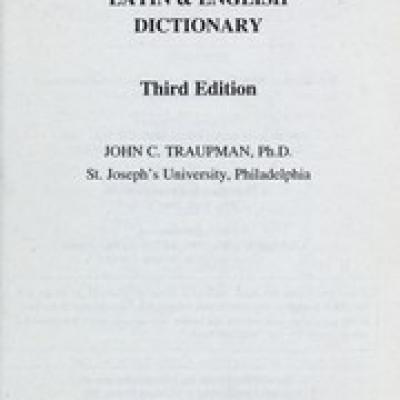 Latin and English Dictionary